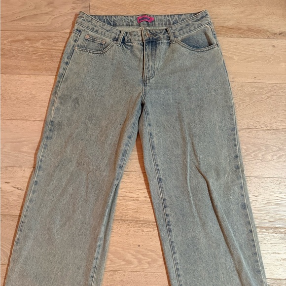 Edikted Denim - Edikted Light Blue Wide Leg Jeans